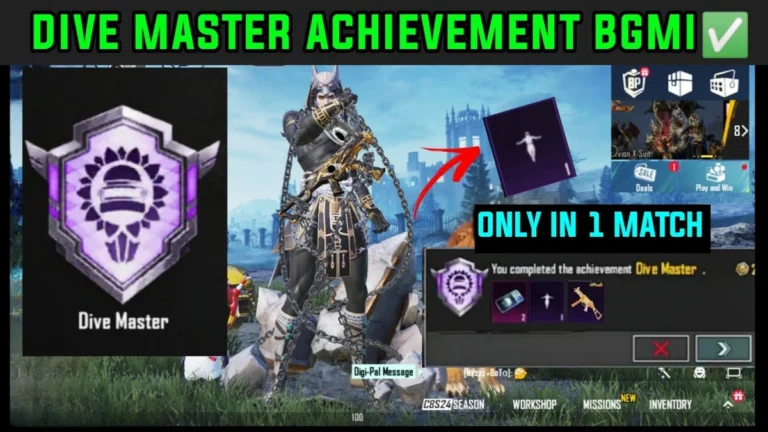 BGMI Dive Master achievement