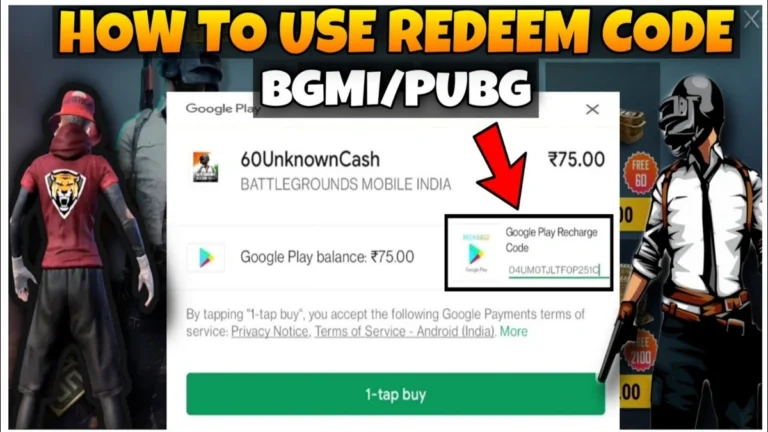 BGMI Redeem Codes