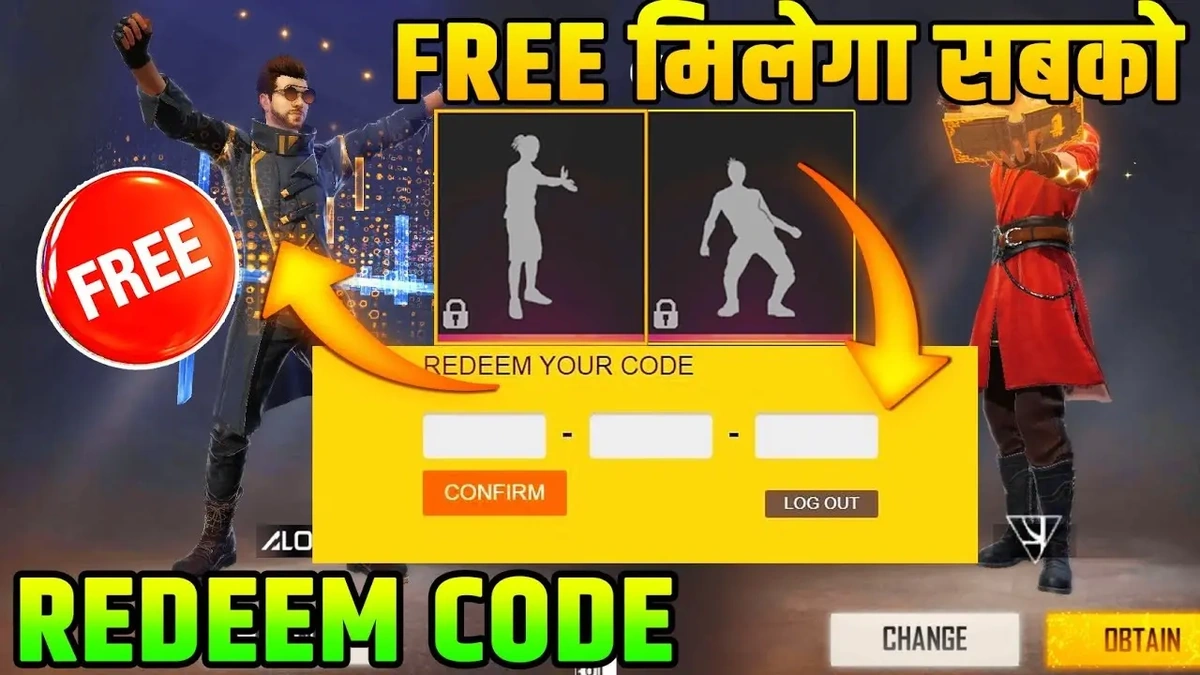 Free Fire Redeem Codes